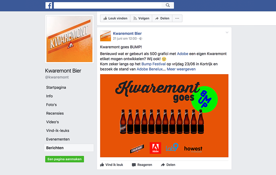 Bump - Kwaremont's Facebook post over de wedstrijd - Duo